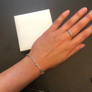 Pandora Celestial Stars Bracelet & Ring Set